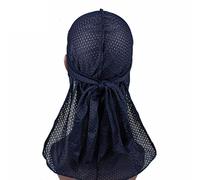 Keuyeo Durag - Bandana en Maille Respirante À Longue Queue, Larges Bretelles, Casquette De pour Perte De, pour Hommes Femmes