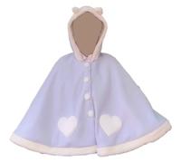 Keuyeo Manteau Châle Lolita Style Preppy Hiver Doux Manteau Lolita Mignon Oreille De Chat À Capuche Épaissir Garder Au Chaud Vintage Lâche Cape Extérieur en Tissu pour Fille