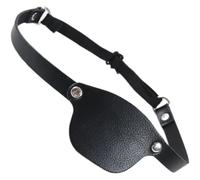 Keuyeo Masque pour Les Yeux en Cuir PU - Accessoire Borgne pour Carnaval d'Halloween - Réglable et Confortable - Masque pour Les Yeux Rétro Steampunk Médiéval - Pirate