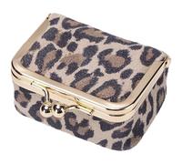 Keuyeo Mini Porte-Monnaie Tendance en Cuir Imprimé Léopard, Pochette À Monnaie, Style Décontracté, Petit De Rangement pour Bijoux pour Femmes