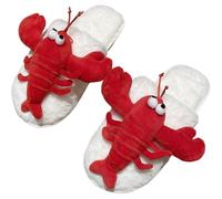 Keuyeo Pantoufles pour Femmes en Forme De Homard, Douces Moelleuses, en Mousse À Mémoire De Forme, Confortables Amusantes, Idéales pour Maison. Antidérapantes, Elles sont Parfaites pour l'hiver