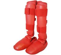 Keuyeo Protège-Jambes De Karaté MMA Taekwondo Protège-Tibias Sparring Protecteur Jambe Karaté Tibia Boxe Entraînement De Judo Accessoires De Protection Équipement De Karaté Taekwondo