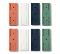 KEVGNRO Adhesive Punch-Free Socket Holder, Self-Adhesive Desktop Socket Fixer, Desktop Mountable Plug-in Socket Fixer Bracket Stand (8pcs)