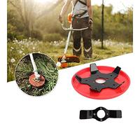 KEVGNRO Weeder Plate Blades, Weeder Plate Brush Cutter Head, Weed Eater Plate Grass Trimmer Head Lawn Weeder Plate - Dual Purpose Water and Land (1set)