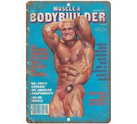 Keviewly Muscle & Bodybuilder Tom Platz Sandi Satre Plaque murale vintage en métal pour bar, café, garage, maison, cadeau d'anniversaire, mariage