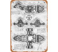 Keviewly Plaque en métal aspect vintage - Patent Serenity Firefly - 20,3 x 30,5 cm