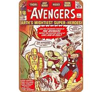 Keviewly Plaque en métal Avengers #1 - 30,5 x 20,3 cm - Décoration rétro vintage