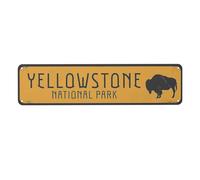 Keviewly Yellowstone Plaque en métal avec indicateur en étain pour décoration de salle de jeux
