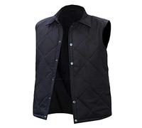 Kevin Costner Yellow TV Series Stone John Dutton Black Quilted Vest Mens Gilet