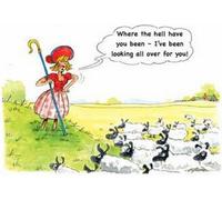 Kevin Milner - "Little Bo Peep" - Carte de voeux "Countryside" BZ4105 (Taille unique) (Coloré)