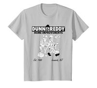 Kevin Smith Clerks 3 Dunn & Reddy Roofing Splash Lol Funny T-Shirt, Enfant, Argent, 4 Ans