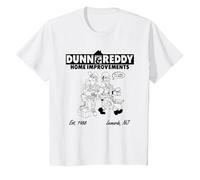 Kevin Smith Clerks 3 Dunn & Reddy Roofing Splash Lol Funny T-Shirt, Enfant, Blanc, 6 Ans