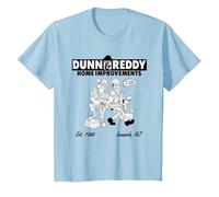 Kevin Smith Clerks 3 Dunn & Reddy Roofing Splash Lol Funny T-Shirt, Enfant, Bleu Céleste, 12 Ans
