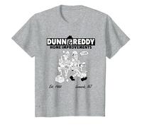 Kevin Smith Clerks 3 Dunn & Reddy Roofing Splash Lol Funny T-Shirt, Enfant, Gris Chiné, 12 Ans