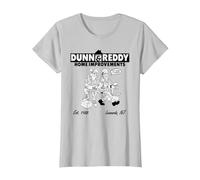 Kevin Smith Clerks 3 Dunn & Reddy Roofing Splash Lol Funny T-Shirt, Femme, Argent, 3XL