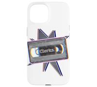 Kevin Smith Clerks VHS Cassette Glitch Retro années 1990 Art Pop Coque pour iPhone 15