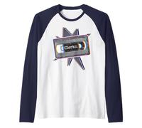 Kevin Smith Clerks VHS Cassette Glitch Retro années 1990 Art Pop Manche Raglan