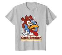Kevin Smith Jay et Silent Bob Reboot Cock Smoker Logo Baked T-Shirt, Enfant, Argent, 2 Ans