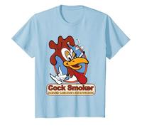 Kevin Smith Jay et Silent Bob Reboot Cock Smoker Logo Baked T-Shirt, Enfant, Bleu Céleste, 10 Ans