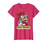 Kevin Smith Jay et Silent Bob Reboot Cock Smoker Logo Baked T-Shirt, Femme, Rouge Chiné, 3XL