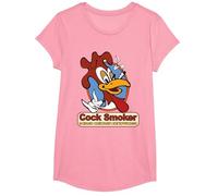 Kevin Smith Jay et Silent Bob Reboot Cock Smoker Logo Baked T-Shirt, Fille, Rose, L