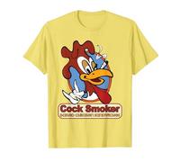 Kevin Smith Jay et Silent Bob Reboot Cock Smoker Logo Baked T-Shirt, Homme, Citron, S