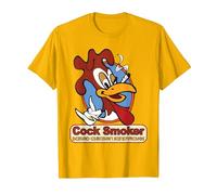 Kevin Smith Jay et Silent Bob Reboot Cock Smoker Logo Baked T-Shirt, Homme, Doré Vif, XXL