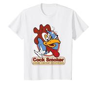 Kevin Smith Jay et Silent Bob redémarrent Le Logo de Cock Smoker T-Shirt, Enfant, Blanc, 10 Ans