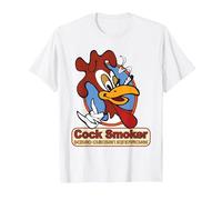 Kevin Smith Jay et Silent Bob redémarrent Le Logo de Cock Smoker T-Shirt, Homme, Blanc, M