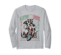 Kevin Smith Jay et Silent Bob Xmas Holy Smokes Biker Santa Manche Longue