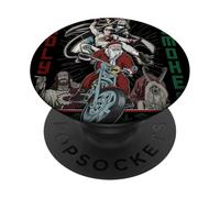 Kevin Smith Jay et Silent Bob Xmas Holy Smokes Biker Santa PopSockets PopGrip Adhésif