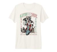 Kevin Smith Jay et Silent Bob Xmas Holy Smokes Biker Santa T-Shirt Haut de Gamme