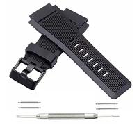 Kevisae Bracelet de montre en caoutchouc de silicone de 34 mm * 24 mm Compatible avec Bell & Ross B&R BR-01 BR-03 92 Diver avec outil de barre à ressort gratuit - Bracelet de montre Bell & Ross (Noir