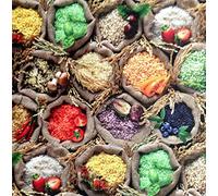 KEVKUS Nappe en toile cirée G390 Riz Risotto oriental méditerranéen, épices, champignons, automne, rectangulaire, ronde, ovale (bord coupé (sans bordure), 100 x 120 cm rectangulaire).