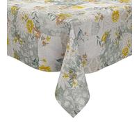 KEVKUS Nappe en toile cirée - Largeur : 160 cm - Vert menthe - Roses au choix - Rectangulaire, ronde et ovale - Dimensions : ovale 160 x 220 cm - Bord coupé