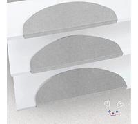 KEVO Tapis d'escalier 15 pcs Tapis de Marches d'escalier Tapis d'escalier Antidérapant,Lot de 15 Tapis d'escalier Autocollants et faciles d'entretien,65 * 21 * 4cm