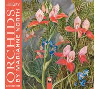 Kew Gardens: Orchids By Marianne North Mini Wall Calendar 2025 (Art Calendar)
