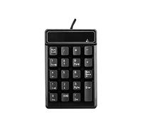 KeWalker Pavé numérique 19 touches étanche et silencieux avec mini câble USB pour ordinateur portable/notebook, compatible avec système Windows
