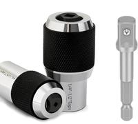 KEWAYO 3Pièces Clé à Taraud Réglable Adaptateur 3/8" Extracteur de Tarauds, Outil pour Taraudage, Alésoirs et Vis Cassées Set de Sockets Réglables Professionnel