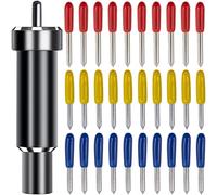 KEWAYO Explore Lame de coupe profonde avec boîtier compatible avec Cricut Maker, Maker 3, Air 3, Air 2, Air, One, Explore 3 (15 lames)