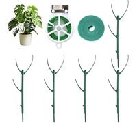 KEWAYO Lot de 5 Supports de Plantes Monstera empilables pour Plantes grimpantes, Tuteur Monstera avec Attaches de Jardin pour Plantes