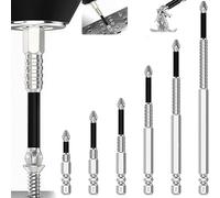 KEWAYO Lot de 6 embouts de tournevis Phillips PH2 magnétiques, avec pointe cruciforme, longueur 25-150 mm et tige hexagonale 1/4" pour visseuses électriques