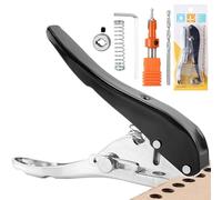 KEWAYO Perforatrice à trou unique, perforatrice à papier à un seul trou 8 mm, perforatrice portable pour étiquettes, cartes, plastique, carton