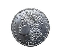 KEWEIYASW 1884 Morgan One Dollar, Minted by the US Mint, Morgan Silver Dollars, Rare Coins