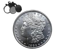 KEWEIYASW 1886 - American Eagle Coins Comes with a Coin Collecting Magnifying Glass Dollar Uncirculated US Mint