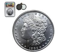 KEWEIYASW 1886 Morgan Coins,Uncirculated,Produced by The Philadelphia Mint（Randomly Give Away a Magnifying Glass with Light）