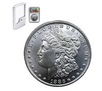 KEWEIYASW 1886 U.S. Eagle The,Uncirculated Morgan Dollar Coins Give The Coin Microscope a