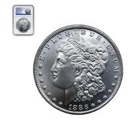 KEWEIYASW 1886 US Mint Uncirculated Old Coins, Morgan One Dollars, Half Dollars