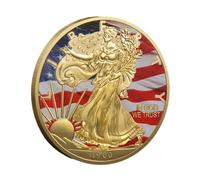 KEWEIYASW 1900 American Liberty Challenge Coin - Premium Craftsmanship, Vibrant Full-Relief Art, Anti-Scratch & Corrosion-Proof Armor Shell.