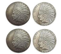 KEWEIYASW 1907-1908 Limited Edition Indian Coins Great American Commemorative Old Coins- Uncirculated Morgan Dollars-Discover History of US Coins